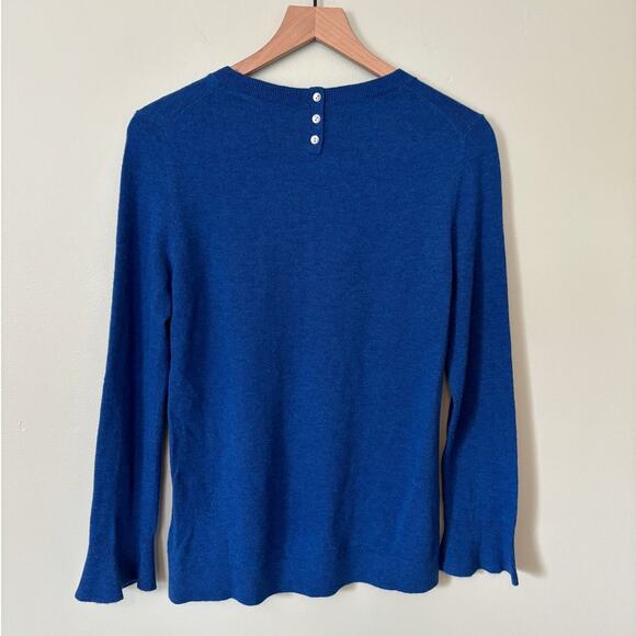 Talbots New Blue Wool Blend Crewneck Sweater MP - Picture 3 of 7